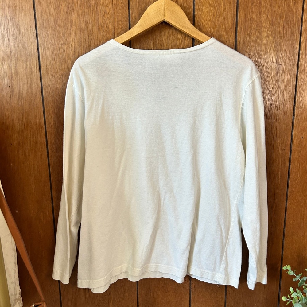 New Look White Embroidered‎ Long Sleeve Top Aztec Southwestern XLarge - Picture 6 of 6